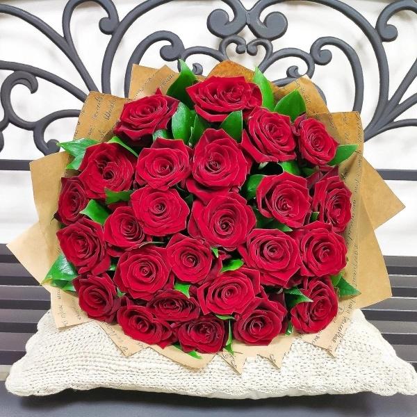 25 красных роз (артикул - 114075nv)